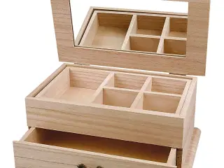 Smykkeskrin, str. 27x17x12 cm, 1 stk.