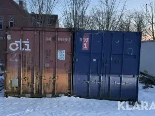 20" Skibscontainere 2 styk.