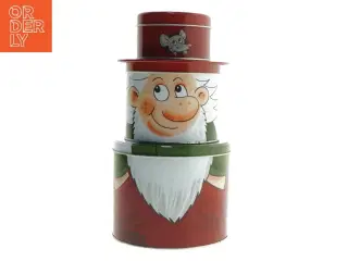 Nyåbnede kagedåser, Nisse motiv (str. 25,5x13,5 cm)