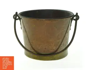 Gammel kobber spand (str. 15 x 12 cm)