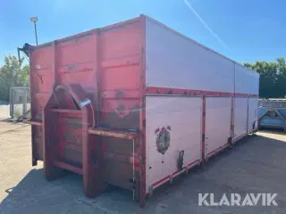 Korn container med rullepressenning og aluminiums sider