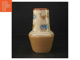 Keramik vase (str. Ø 7 cm. længde, 18 cm)