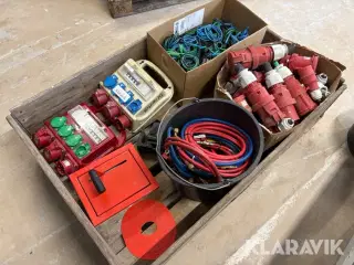 Eltavler, ledninger, stik og slanger - 1 palle