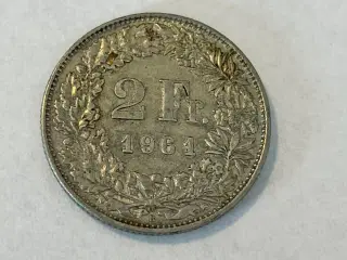 2 Francs Switzerland 1961