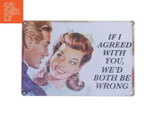 Vintage metalskilt (str. 30x20 cm)