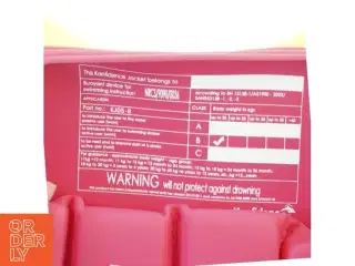 Redningsvest fra Konfidence (str. Op til 20 kg)