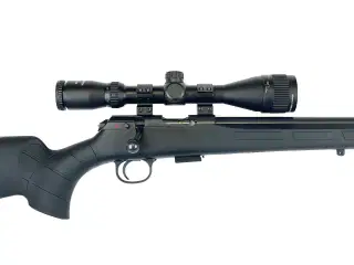 CZ 457 salonriffelpakke med kikkert / lyddæmper kal. 22 eller 17 hmr-17 HMR