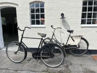 Herrecykel og damecykel  