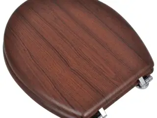 Toiletsæde MDF låg enkelt design brun