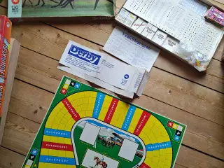 Gammelt Retro Derby Brætspil