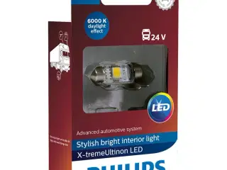 Philips X-tremeUltinon 6000K Pinol 38mm 24V - 1 stk.