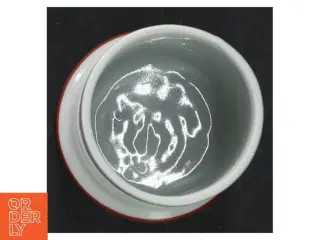 Bing & Grøndahl porcelæn opbevaringskrukke fra B&G (str. H. 10 cm. ø. 6,5 cm)