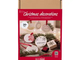 DIY Kit Julepynt, Selvhærdende ler, 1 pk.