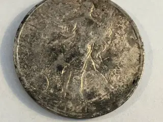 Half Dollar 1921 USA - Slidt og monteringsspor