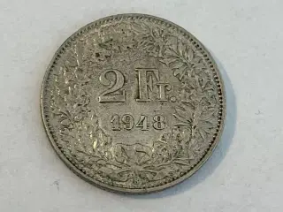 2 Francs Switzerland 1948