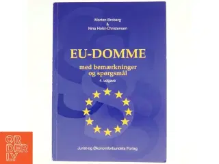 EU-domme med bemærkninger og spørgsmål, Morten Broberg og Nina Holst-Christensen (Bog)