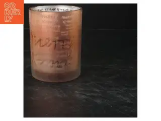 Brun juledekoration med lys (str. 12,5x9 cm)