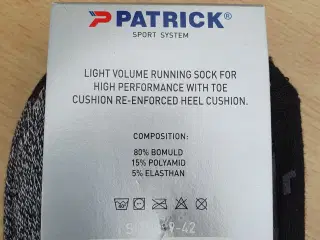 Patrick løbestrømper str. 39-42