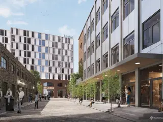 Eget kontor i nybygget Livsstilshus (kreativt iværksættermiljø) i Aarhus C