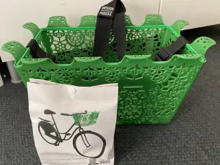 Smart og let cykelkurv i hård plast (ubrugt)