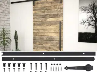 Skinnesæt til skydedør SKIEN 200 cm stål sort