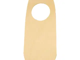 Dørskilt med hul, str. 10x25 cm, 10stk./ 1 pk.