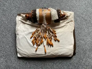 Kniplebræt med spoler.