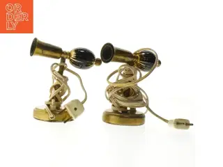 Vintage væglamper i messing (str. 14 cm)
