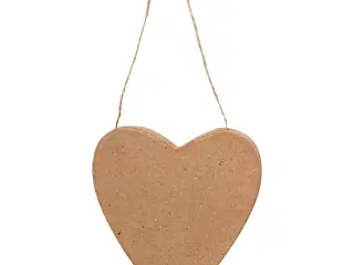 Håndlavet Papmaché Hjerte 12,5 cm - Unik Dekoration