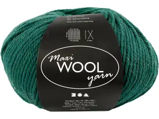 Superwash Uldgarn 100g - Grøn, 125m til Strik & Hækling