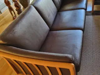 3 personers lædersofa