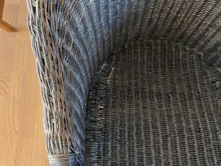 Kurvemøbelsæt i rattan