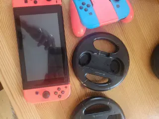 Nintendo switch + spil og tilbehør