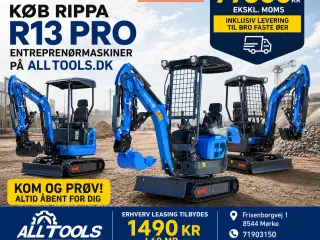 Rippa R13 Pro minigraver Kubota 