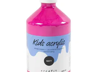 Akrylmaling Mat, pink, 500ml/ 1 fl.