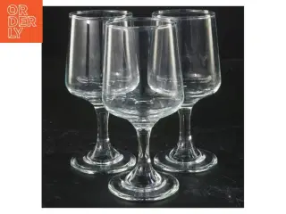 Sæt af tre vinglas (str. 13 cm x 5,5 ø cm)