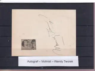 Autograf - Violinist - Wandy Tworek