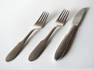 18,5 cm gaffel, 20 cm gaffel, 23 cm kniv, Mitra