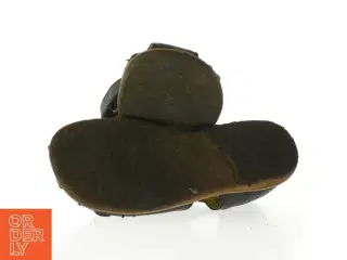 Børnesandaler i sort læder (str. Længde. 23 cm)
