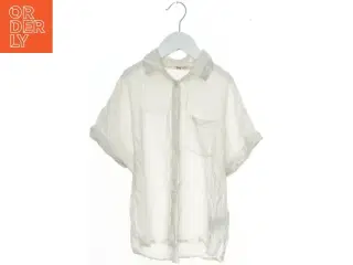 Hvid kortærmet skjorte fra H&M (str. 146)