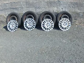 Fiat punto 15"stålfælge incl hjulkapsler