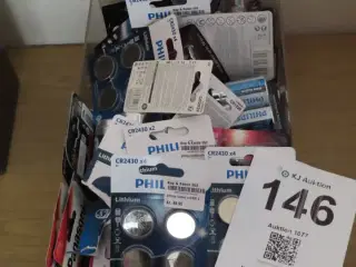 Kasse med batterier