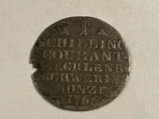 1 Schilling Courant Mecklenburg Schwerin 1766