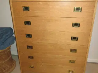 Skibs kommode med 6 skuffer