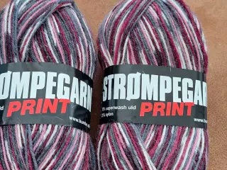 Strømpegarn print 