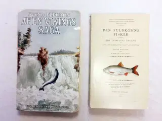 To ældre fiskebøger sælges.