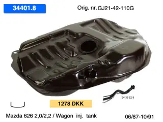 Nye Mazda 626 GD-GV (87-96) tanke m.m.