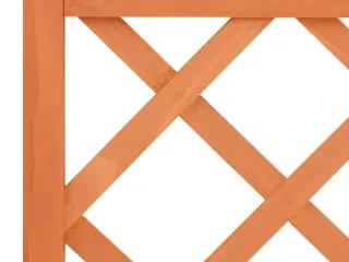 Plantekasse med espalier 70x30x135 cm massivt fyrretræ brun