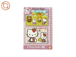 2 puslespil med 20 brikker fra Hello Kitty