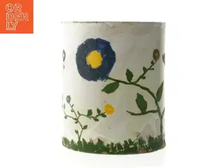 Håndmalet blomsterpotte (str. 17,5 cm)